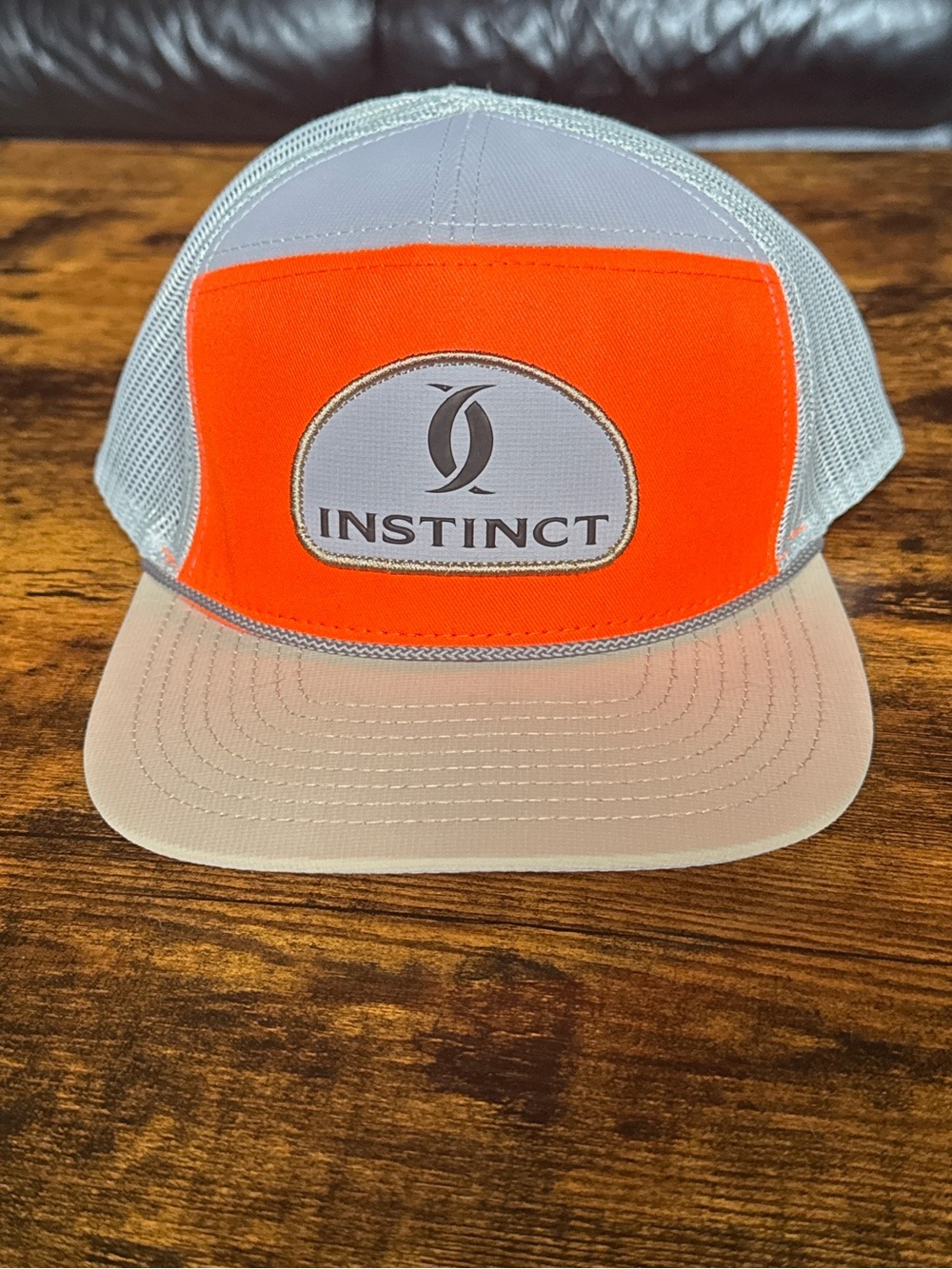 Men's Instincr Gray and Orange Trucker Hat